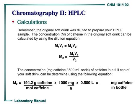 hplc assay calculation.
